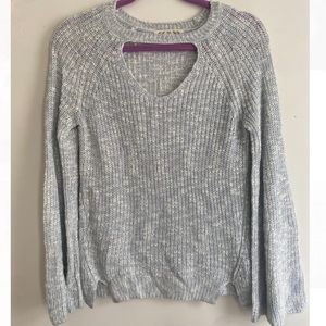 Pink Rose Cut-out Sweater